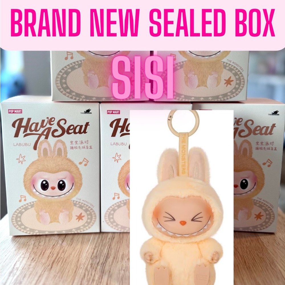 Sisi Plush Pendant Popmart Labubu Have A Seat HAS